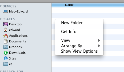 create a folder for documents on mac
